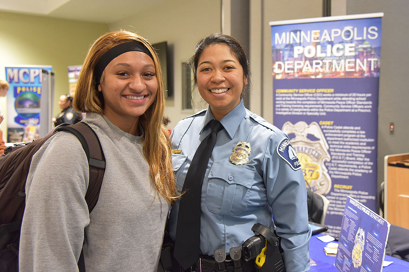 Representatives from approximately 50 criminal justice-related agencies were on hand to meet with Career Fair attendees.